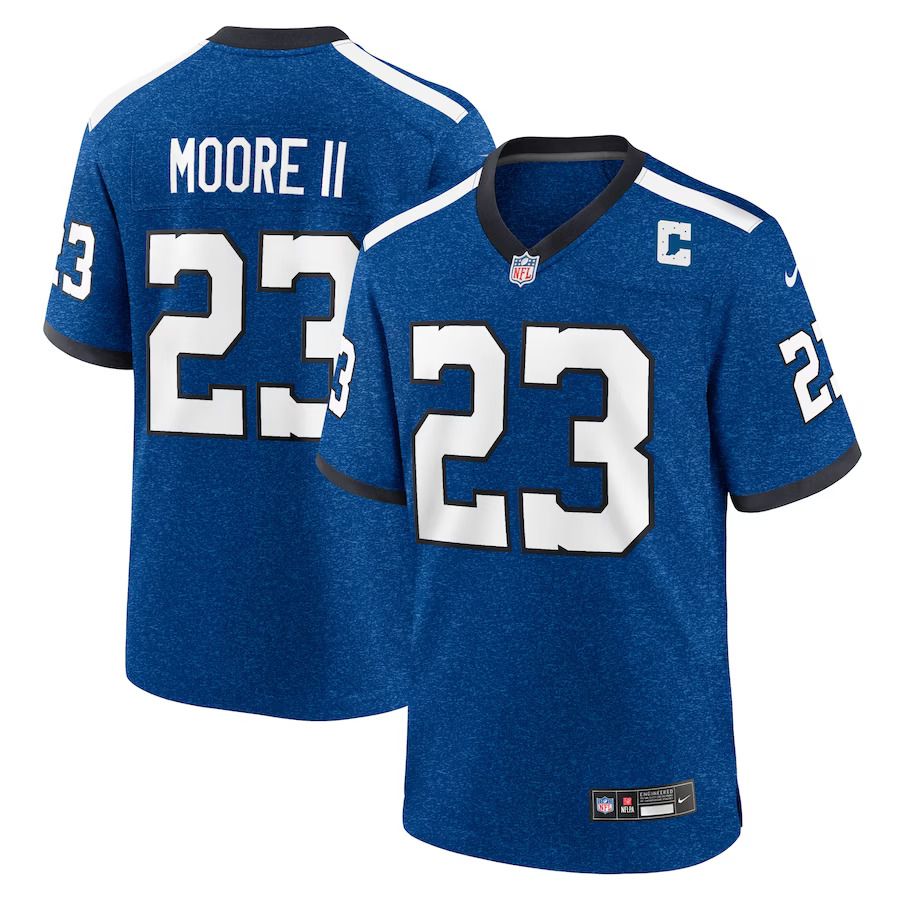 Men Indianapolis Colts #23 Kenny Moore II Nike Royal Indiana Nights Alternate Game NFL Jersey